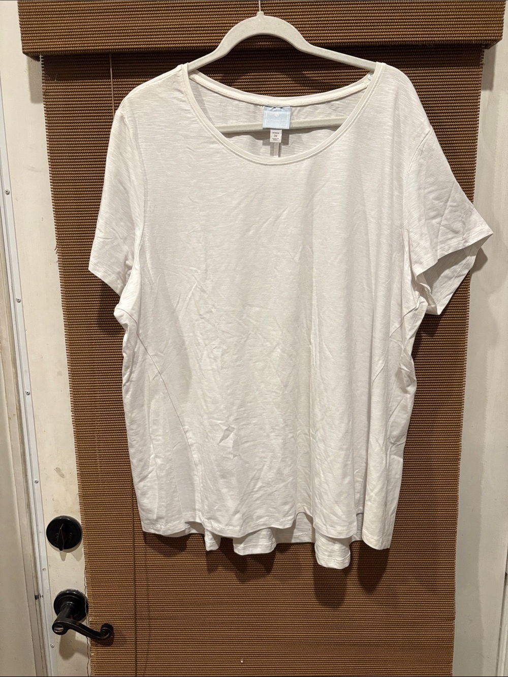 Sunday White Short Sleeve Crewneck Tee